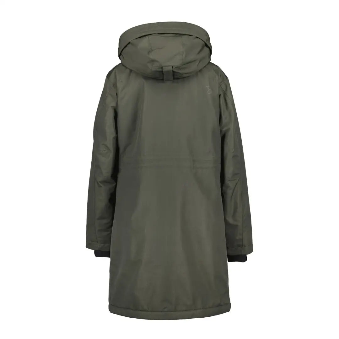 Olive green Didriksons Josefine Women’s Parka 2, a classic parka with timeless design