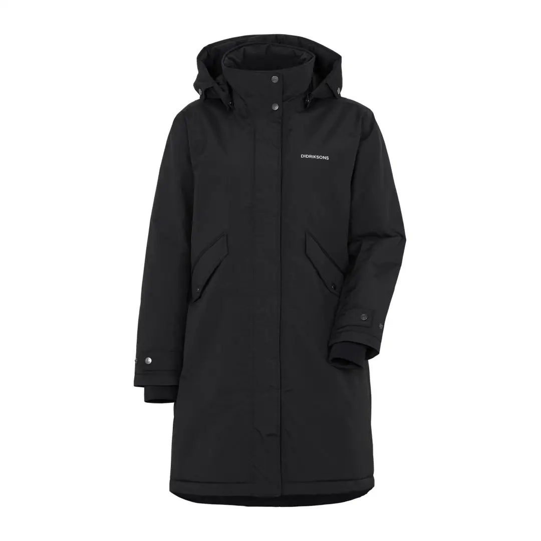 Stylish Didriksons Josefine Womens Parka offers longer jacket lifespan with full-length zipper