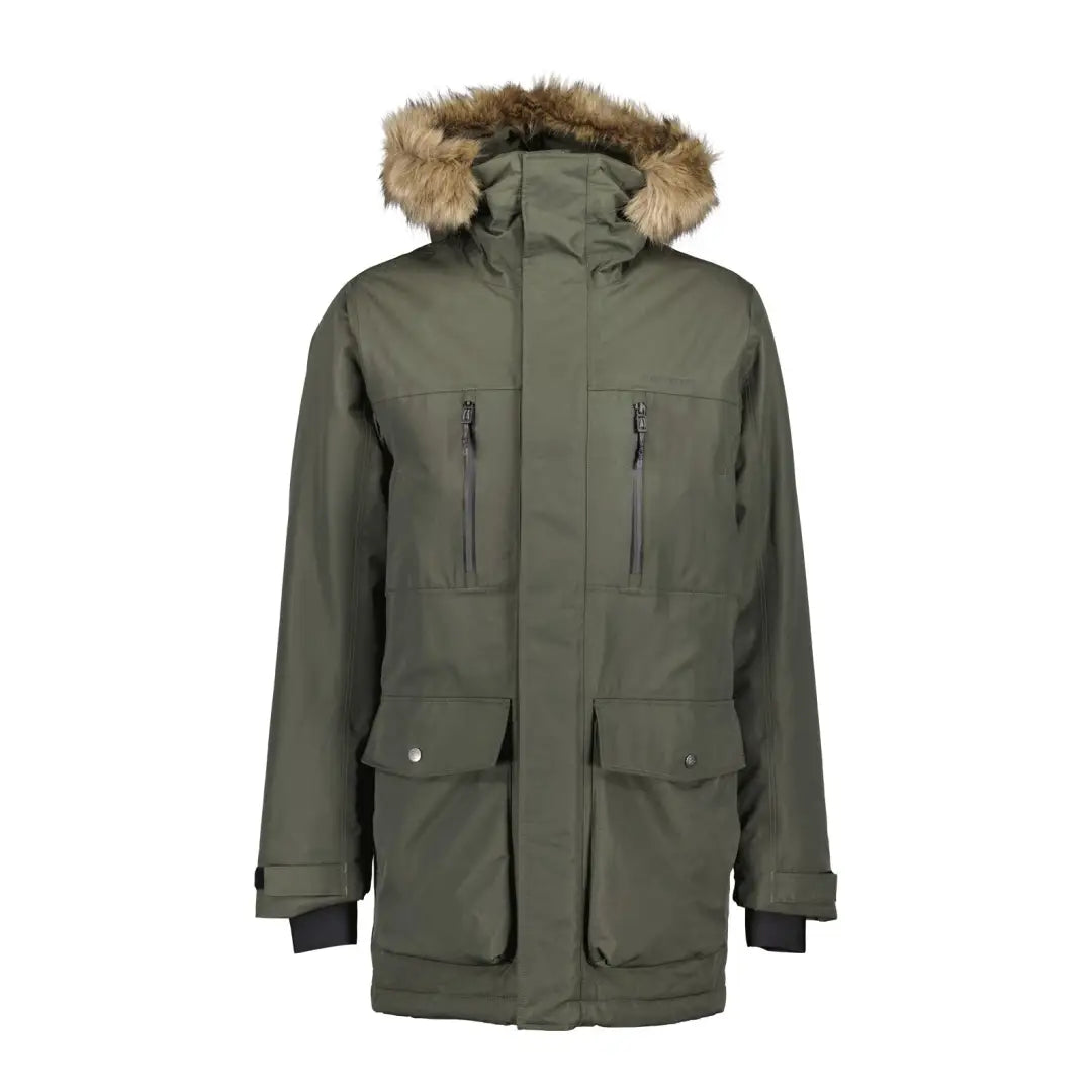 Green Didriksons Marco Parka 3 perfect for country clothing and outdoor adventures