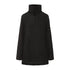 Black turtleneck quarter-zip sweater taking style to the next level in Didriksons Marina Sweater