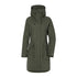 Olive green Didriksons Thelma Womens Parka, a fully waterproof windproof raincoat