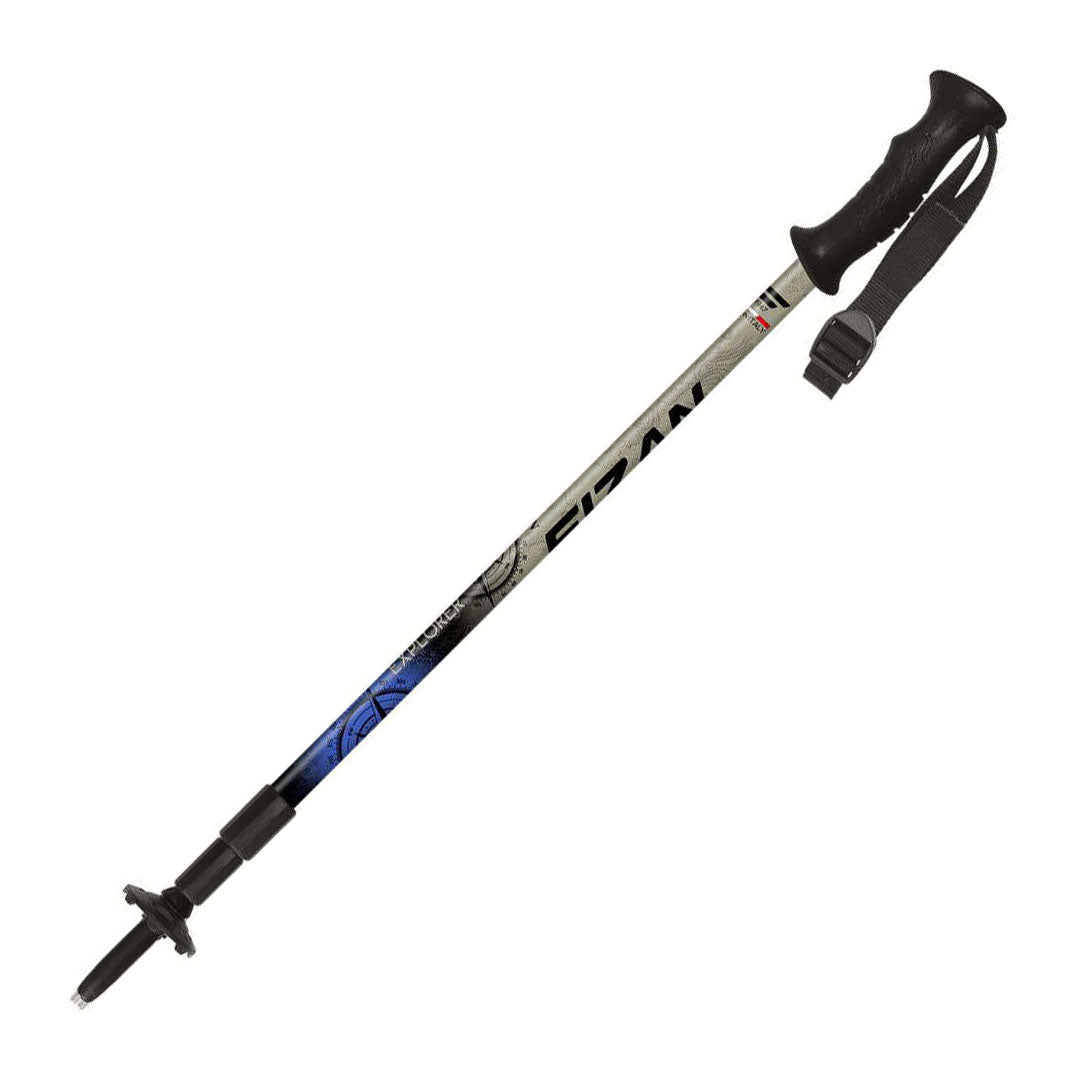 Adjustable Fizan Explorer trekking pole with wrist strap, perfect for country clothing and hunting