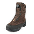 Rugged brown leather Gateway1 Estate Beater hill boots with dial lacing and thick sole