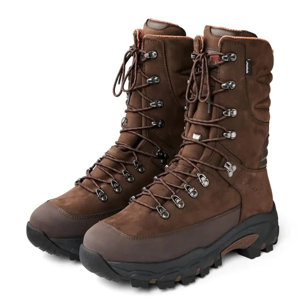 Tall brown leather Gateway1 Fiordland II Boots perfect for outdoor adventures and country clothing