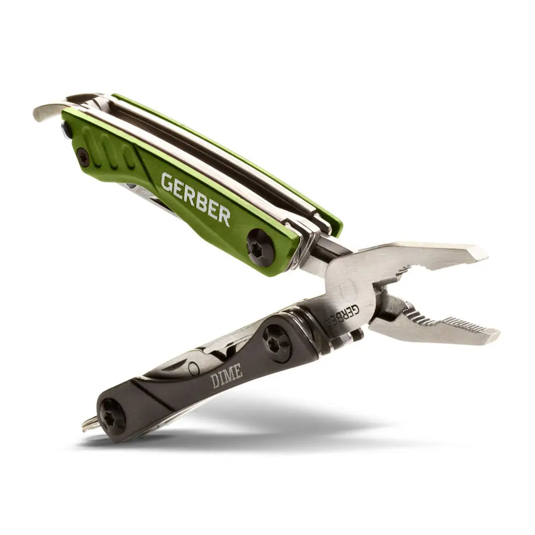 Gerber Dime Black Mini Tool, the ultimate keychain multi-tool for country clothing and hunting