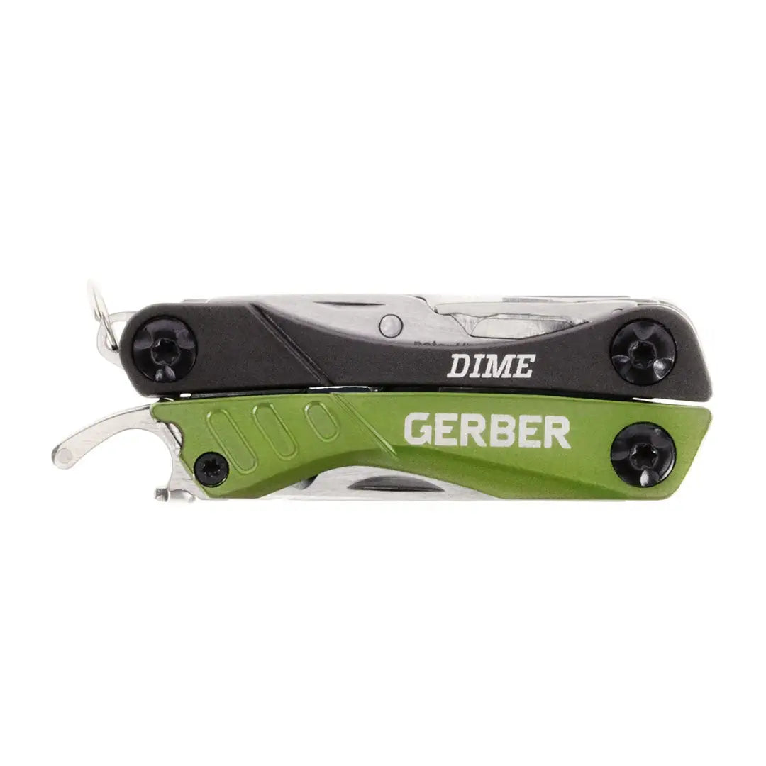 Gerber Dime Black Mini Tool, a handy keychain multi-tool for country clothing and hunting