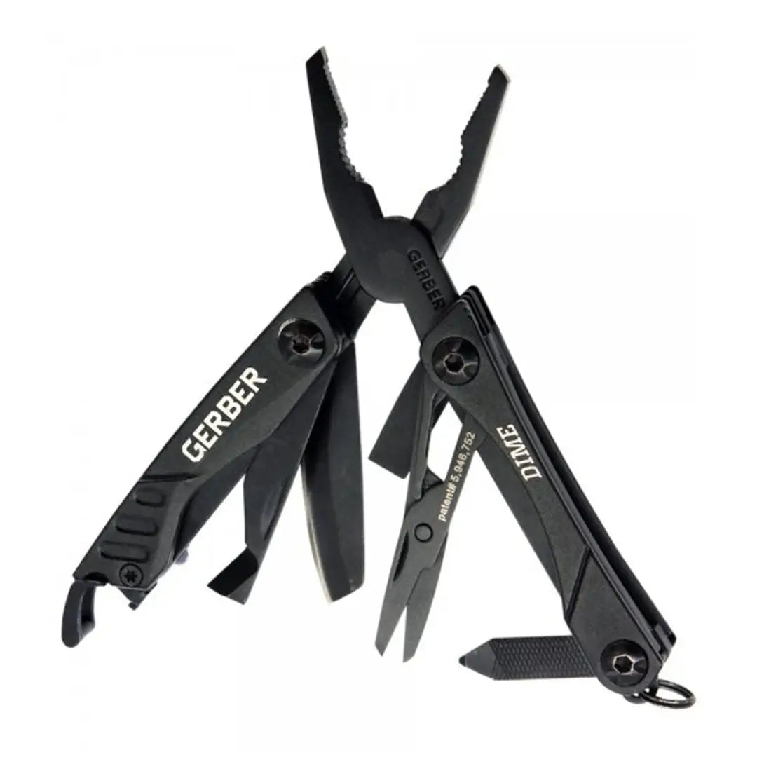 Black Gerber Dime Mini Tool is the ultimate standard keychain multi-tool for everyday use