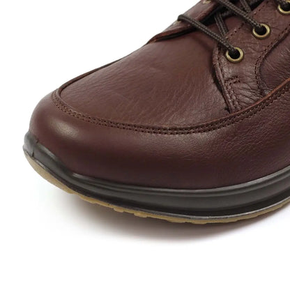 Brown leather Grisport Livingston Active Shoe with rounded toe and rubber sole