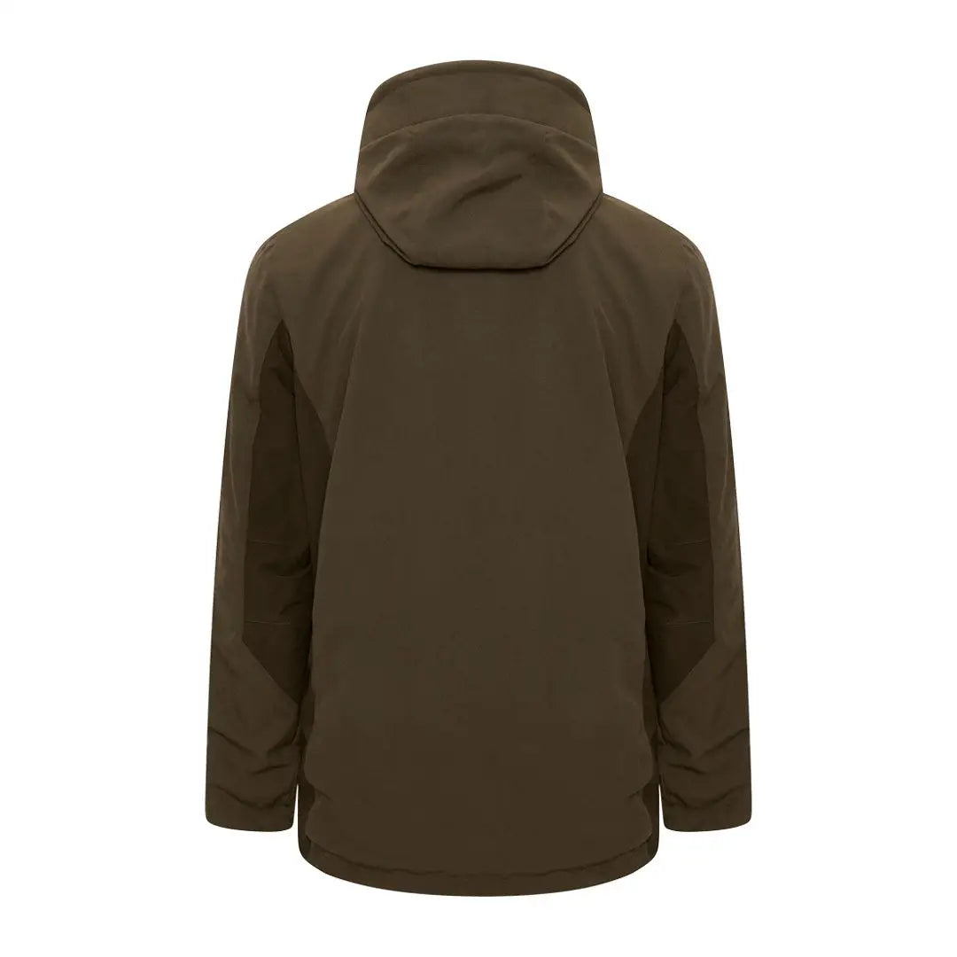 Dark brown Hooded Harehill Ridgegate Waterproof Jacket with full-length zipper