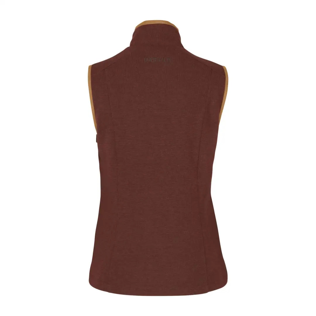 Brown sleeveless turtleneck top featured in Harkila Sandhem Pro Ladies Waistcoat