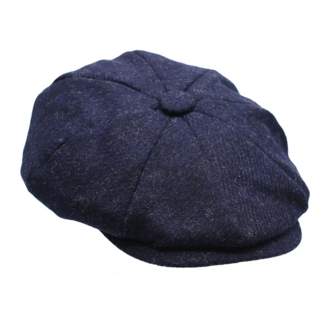 Navy blue newsboy cap for stylish country clothing and outdoor hunting adventures