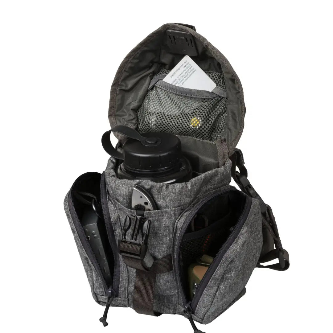 Helikon-Tex Essential Kitbag showing multiple pockets for country clothing and hunting gear