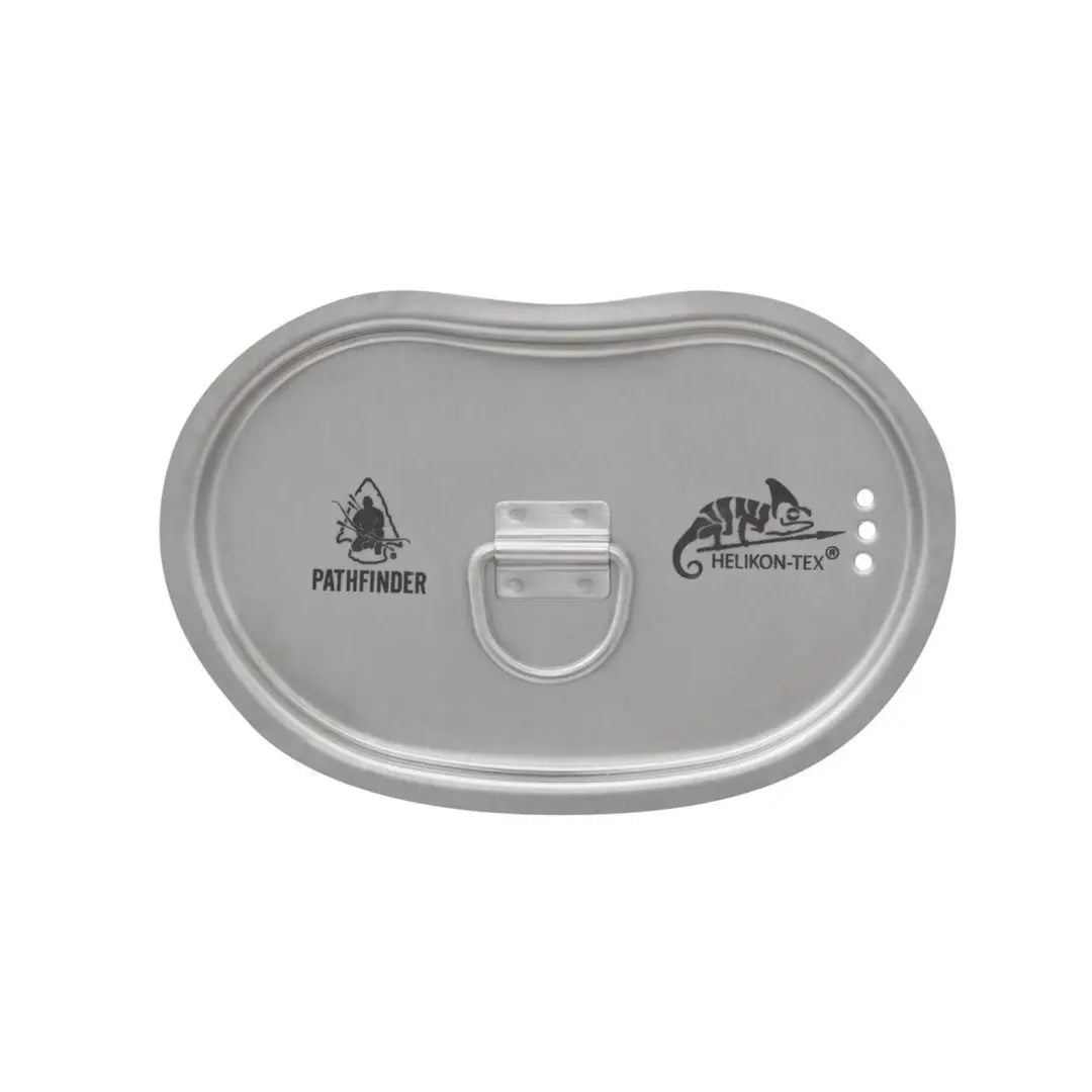 Metal canteen lid with logos and D-ring for Helikon-Tex Pathfinder Canteen Cup