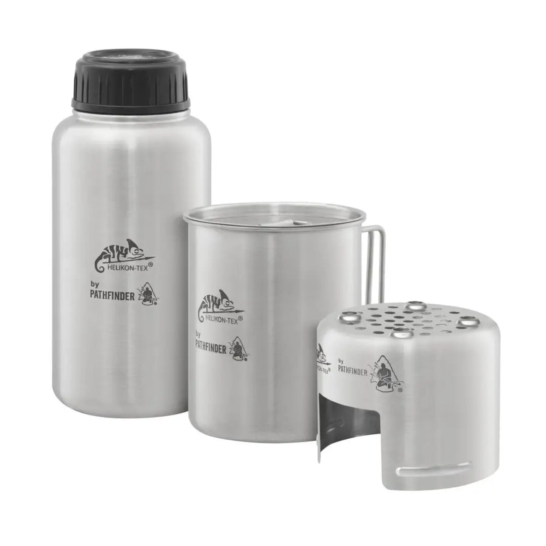 Helikon-Tex Pathfinder Stainless Steel Cook Set for camping, hiking, and hunting adventures