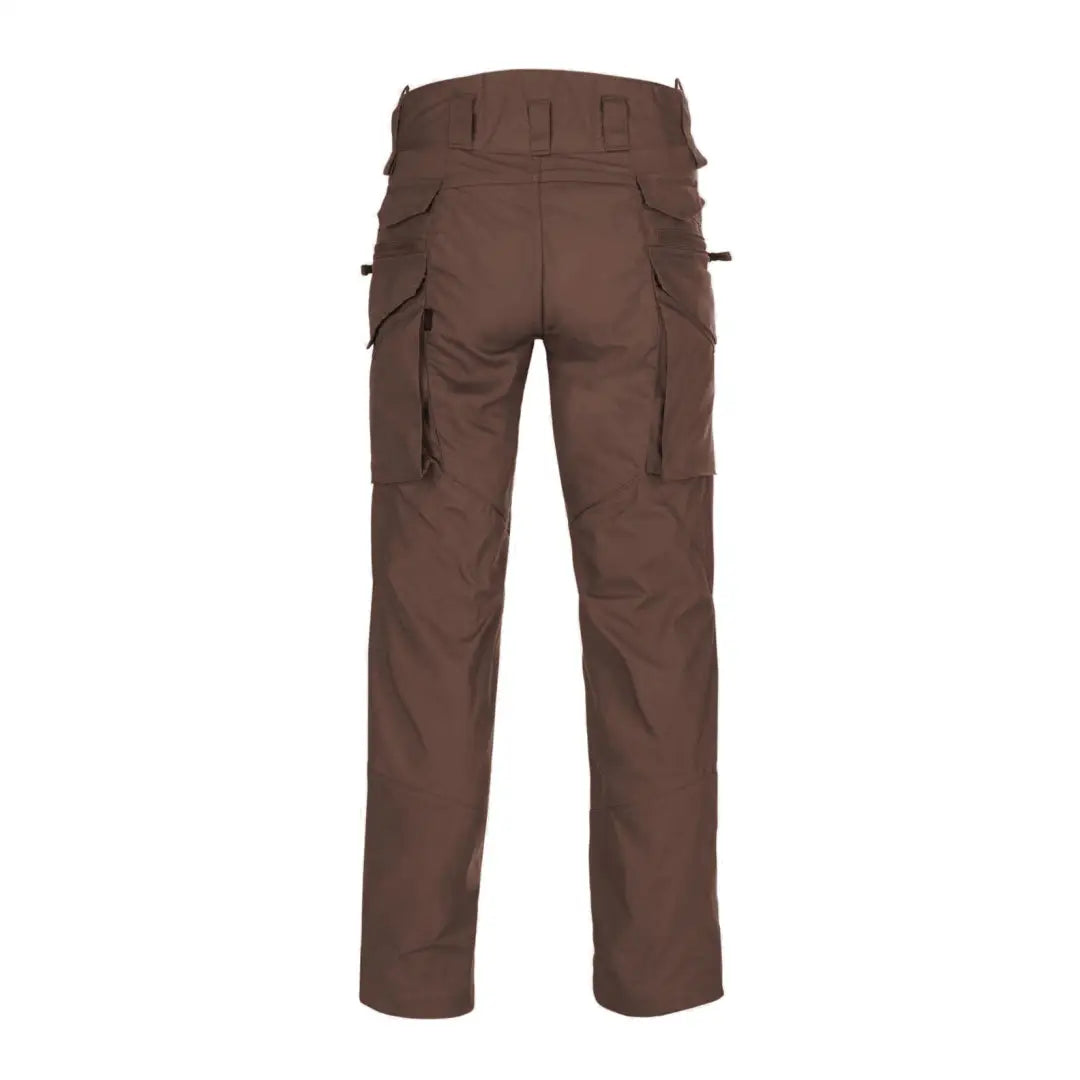 Brown Helikon-Tex Pilgrim Pants made from Duracanvas® fabric with pockets and straps