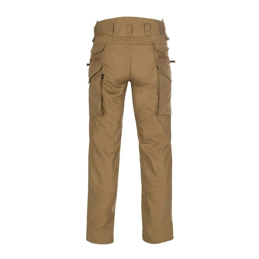 Khaki Helikon-Tex Pilgrim Pants in durable Duracanvas fabric with multi pockets