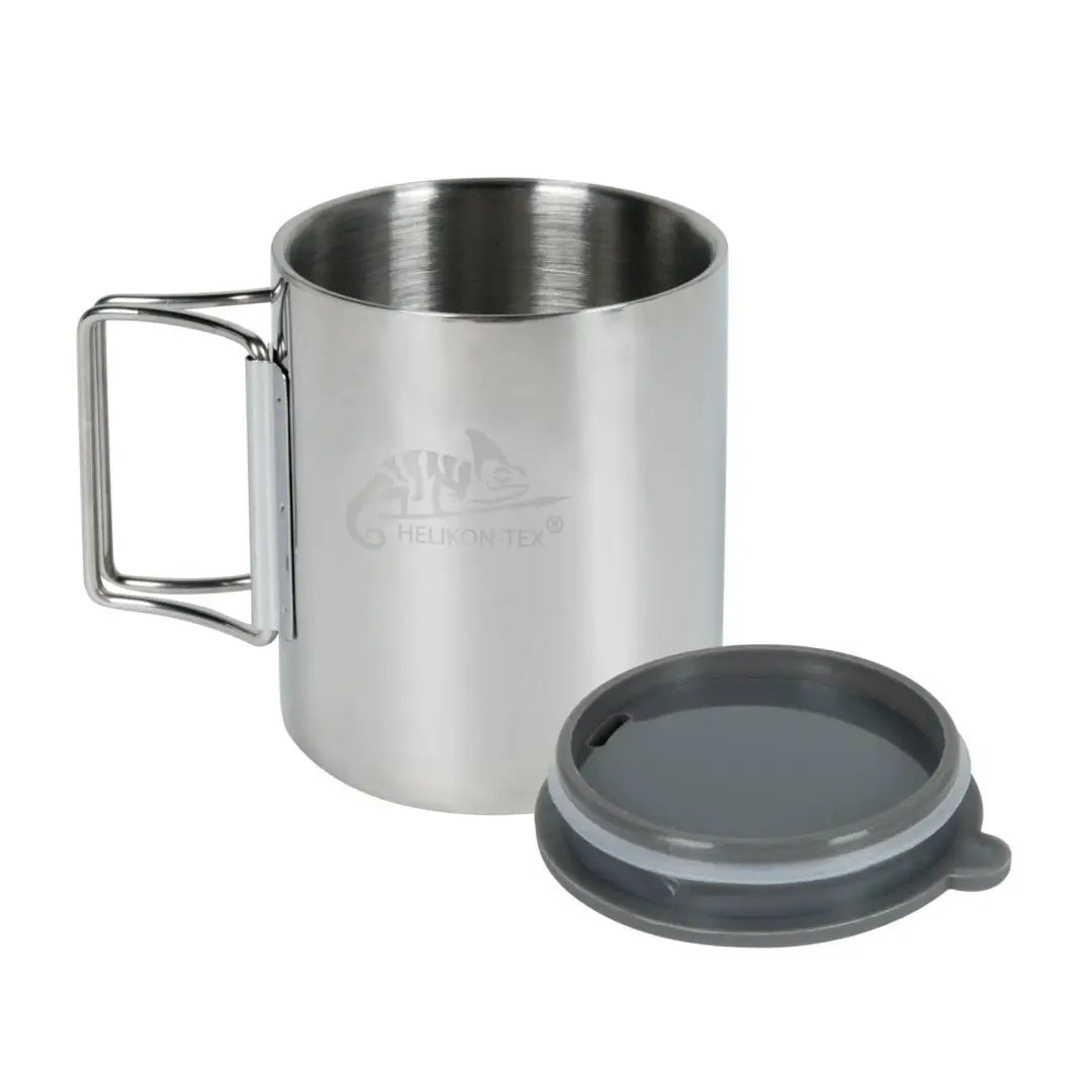 Stainless steel travel mug with removable lid perfect for country clothing and outdoors adventures