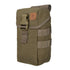 Olive green Helikon-Tex Water Canteen Pouch with straps and buckles for tactical use