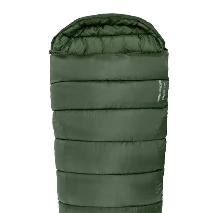 Green Highlander Phoenix Ember 250 sleeping bag in mummy shape for country clothing and hunting