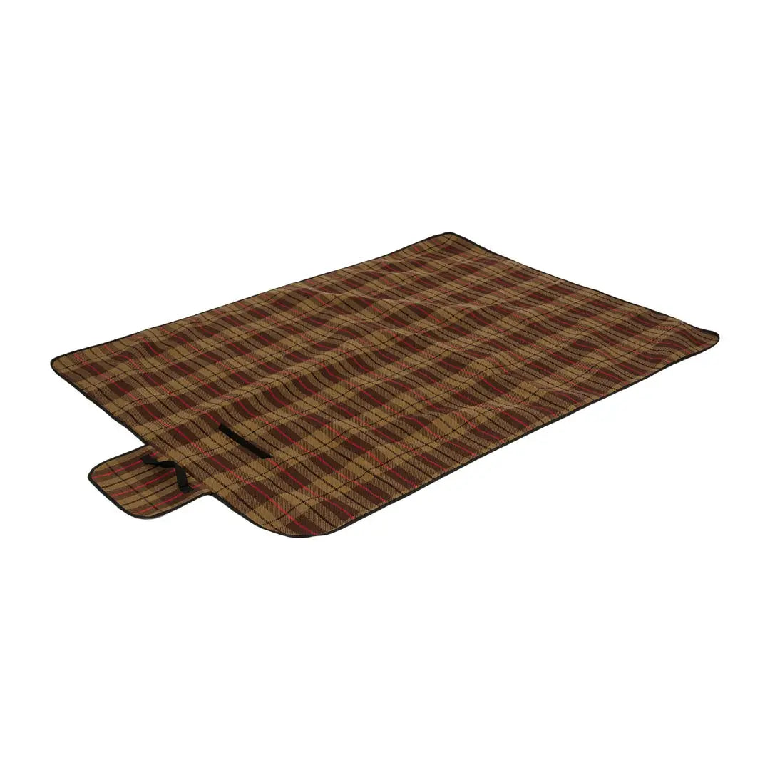 Plaid Highlander Picnic Blanket with handle perfect for outdoor adventures and country clothing