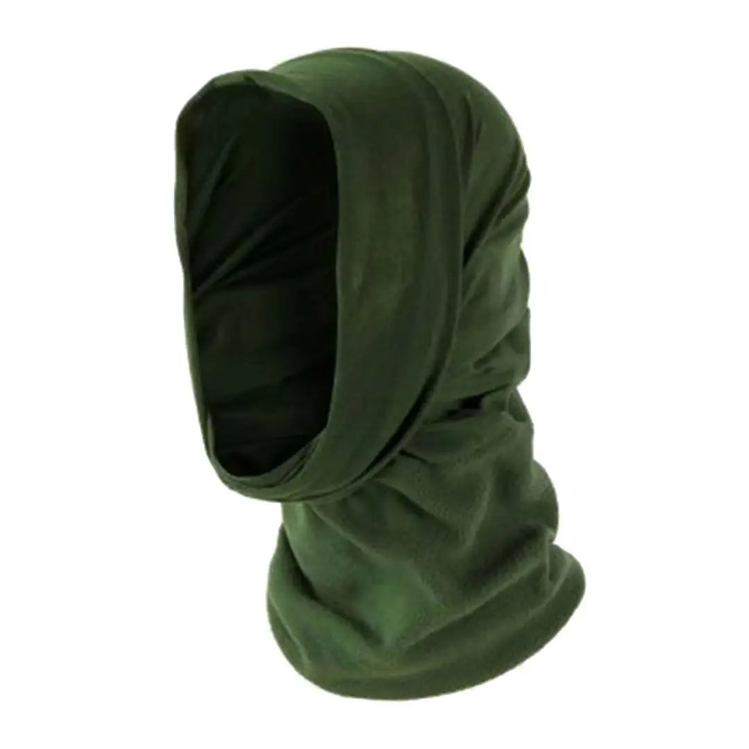 Olive green Highlander Thermal Fleece Headover with face opening for cozy warmth