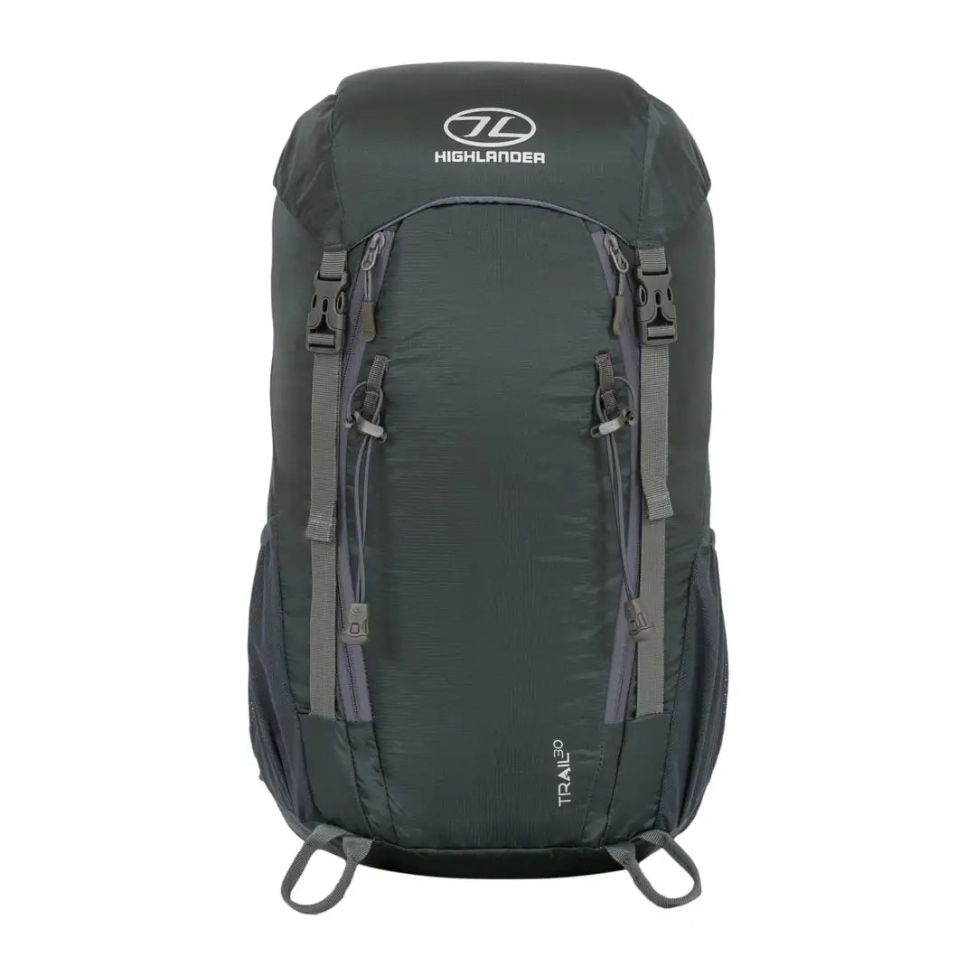 Dark green Highlander Trail Backpack 30L, the spacious backpack ready for your adventures