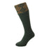 Dark green HJ Hall Duncliffe Diamond Texture Shooting Socks with a stylish diamond pattern