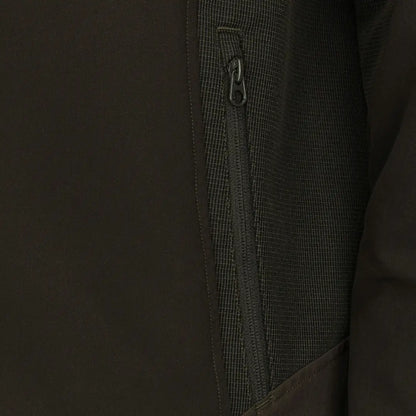 Zipper detail on the Hoggs of Fife Ardross Active Jacket for outdoor hunting adventures