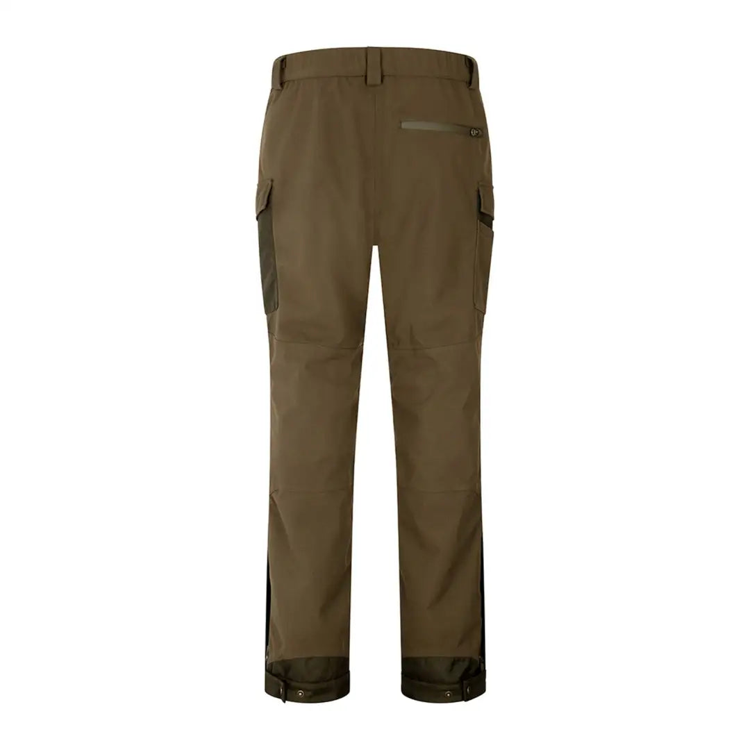 Olive green Hoggs of Fife Ballater Trousers, perfect for country clothing and hunting