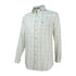 White button-down shirt with green and black checkered pattern, perfect for Balmoral Luxury Tattersall style