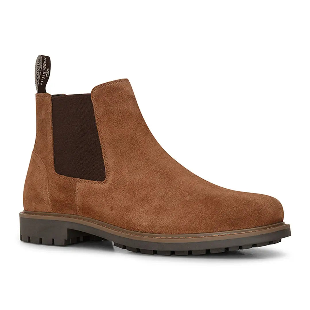 Brown suede Chelsea boot with rugged sole from Hoggs Of Fife Banff Country Dealer Boots