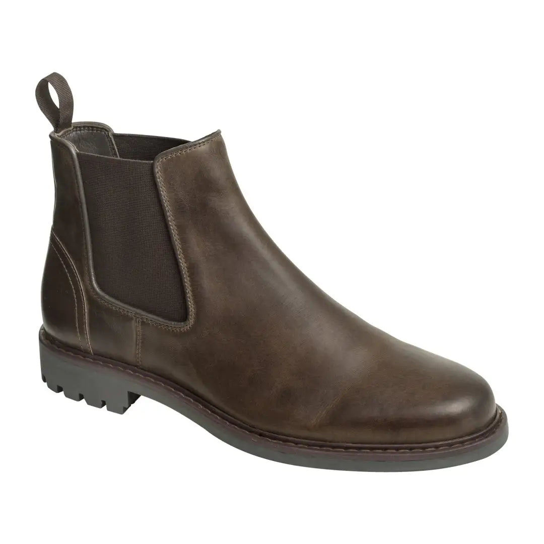 Brown leather Chelsea boot with rugged sole from Hoggs Of Fife Banff Country Dealer collection