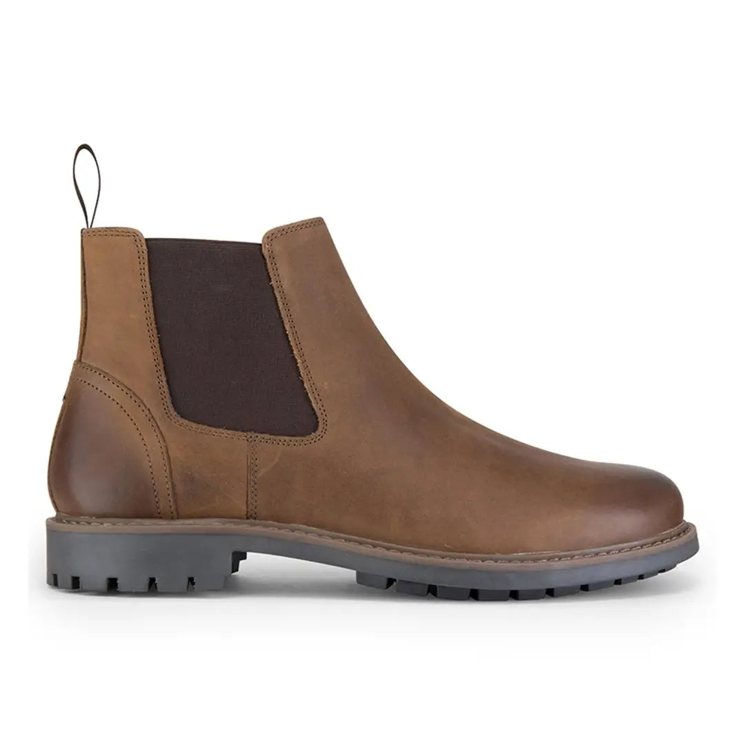 Brown leather Chelsea boot with rugged sole from Hoggs Of Fife Banff Country Dealer collection