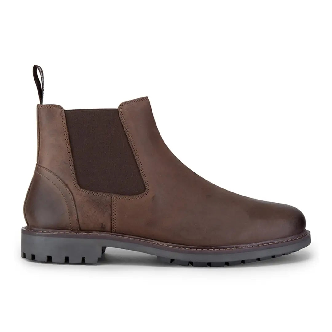 Brown leather Chelsea boot with rugged sole from Hoggs Of Fife Banff Country Dealer Boots