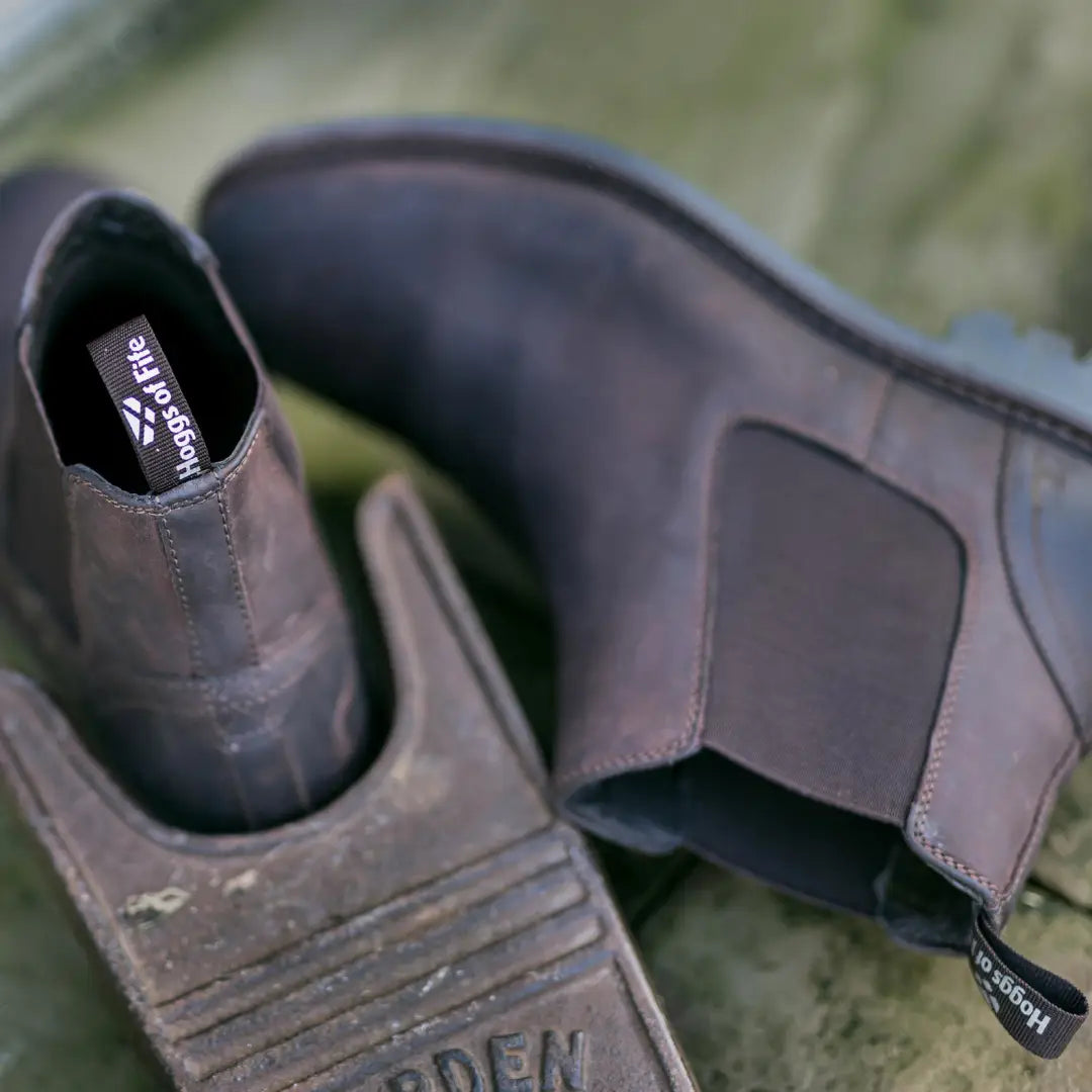 Black neoprene wetsuit boot with textured sole for Hoggs Of Fife Banff Country Dealer Boots