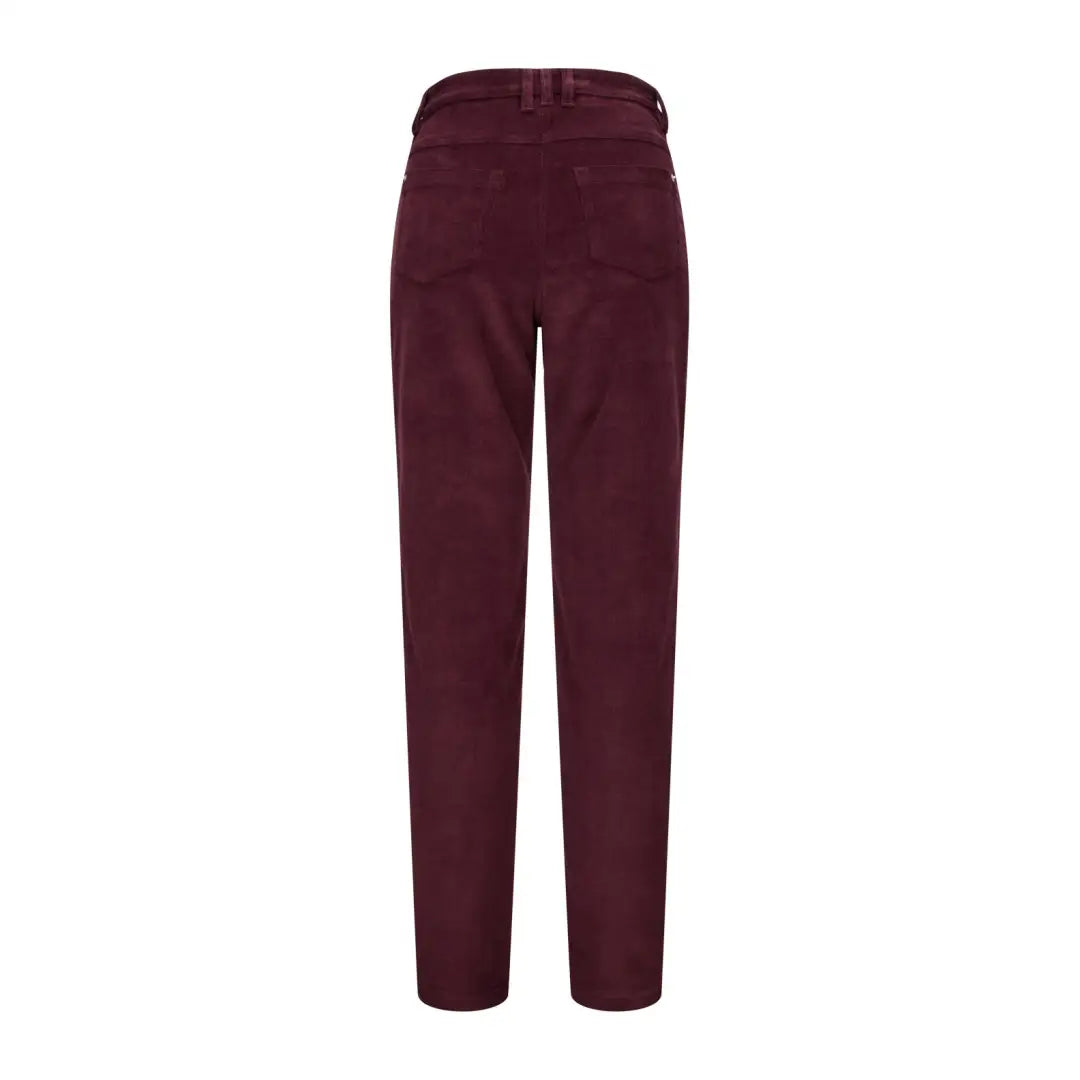 Burgundy Ceres Stretch Cords for ladies, perfect for a stylish look from Fife’s Ladies Ceres