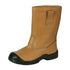 Tan pull-on Hoggs of Fife Classic R1 Safety Boots with black rubber sole for comfort