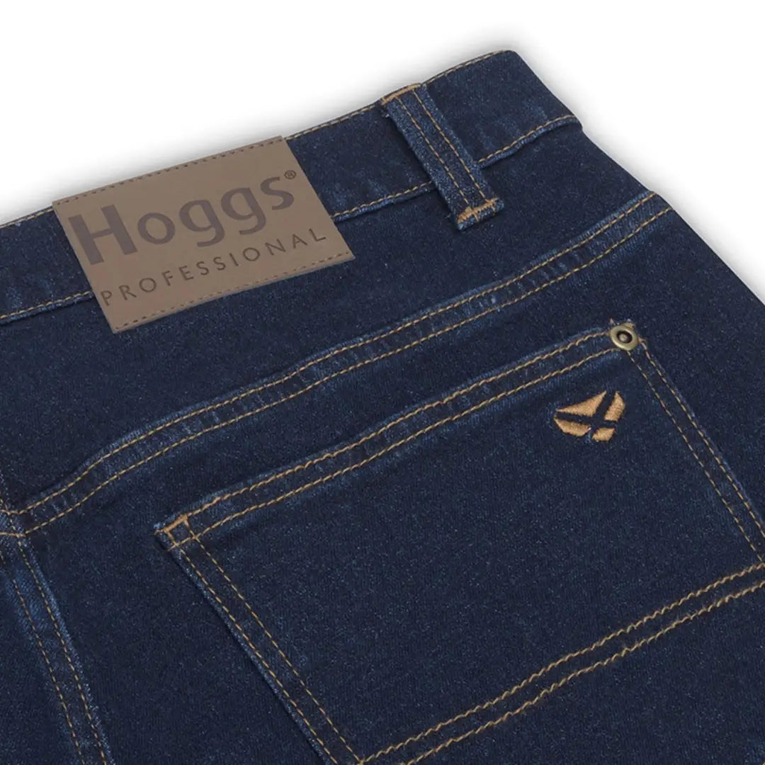 Dark blue denim jeans with Hoggs Professional label, perfect for country clothing and outdoors