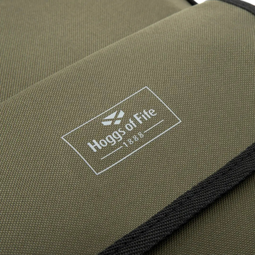 Olive green Hoggs of Fife Field trek boot bag with Hugs of Life logo in white