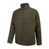 Olive green Ghillie II waterproof fleece jacket with stand-up collar and zipper