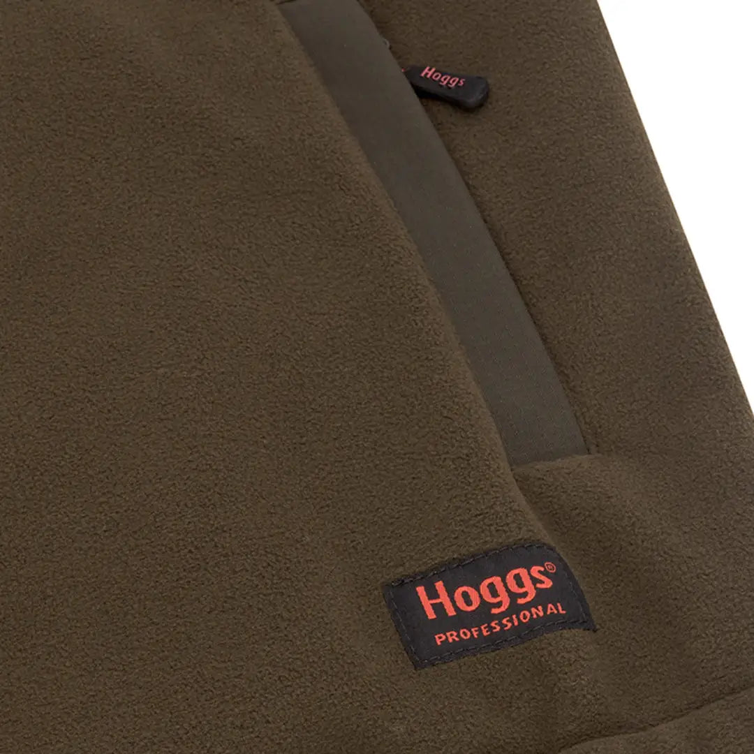 Olive green Hoggs of Fife Green King II fleece with brand labels, perfect for outdoor lovers