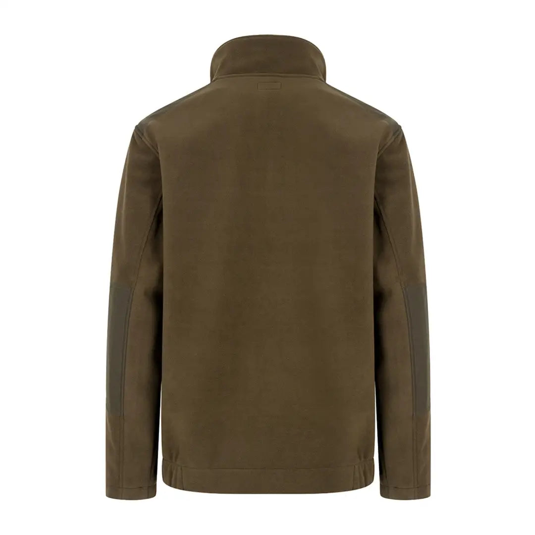 Olive green fleece jacket with high collar from Hoggs of Fife Green King range