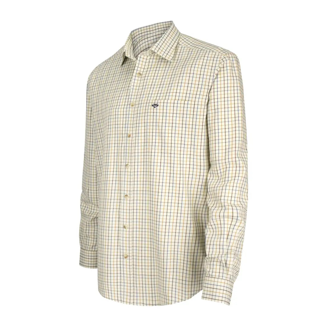 Checkered Hoggs Of Fife Inverness Tattersall Shirt with long sleeves and collar