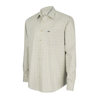 Checkered button-up Hoggs Of Fife Inverness Tattersall Shirt with long sleeves and collar