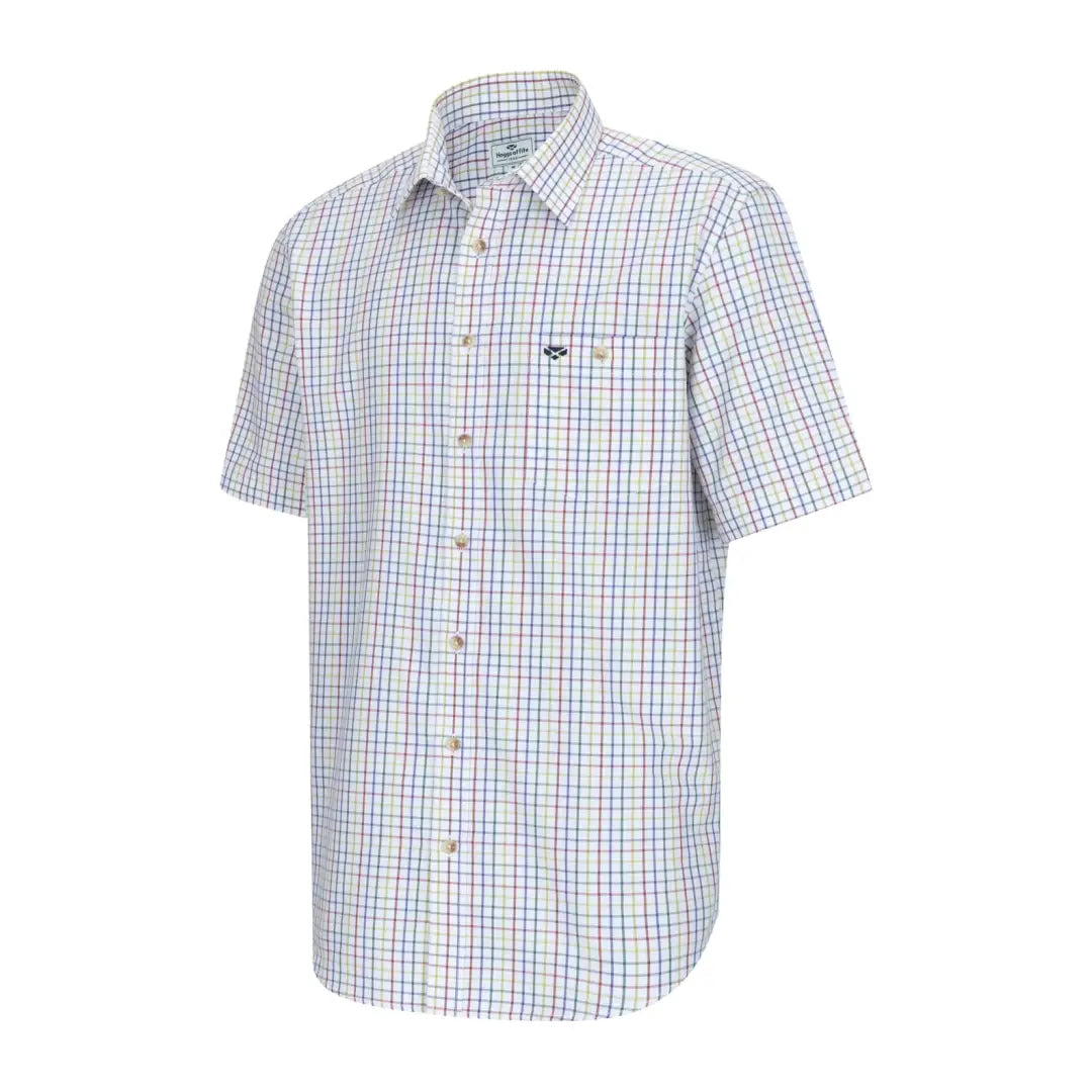 Kessock Tattersall Short Sleeve Shirt with a stylish checkered pattern