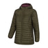 Olive green Hoggs of Fife Kingston Ladies Hooded Jacket perfect for country clothing