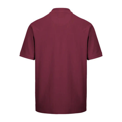 Burgundy short sleeve collar shirt from the Fife Largs Polo collection