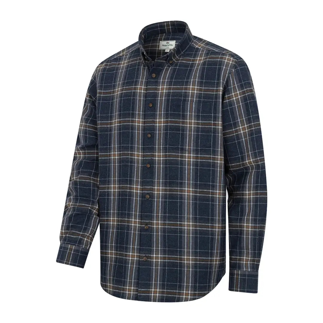 Plaid button-down flannel shirt perfect for country clothing, hunting, and outdoors fun