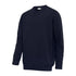 Navy blue crewneck Stirling cotton pullover, perfect for any casual occasion