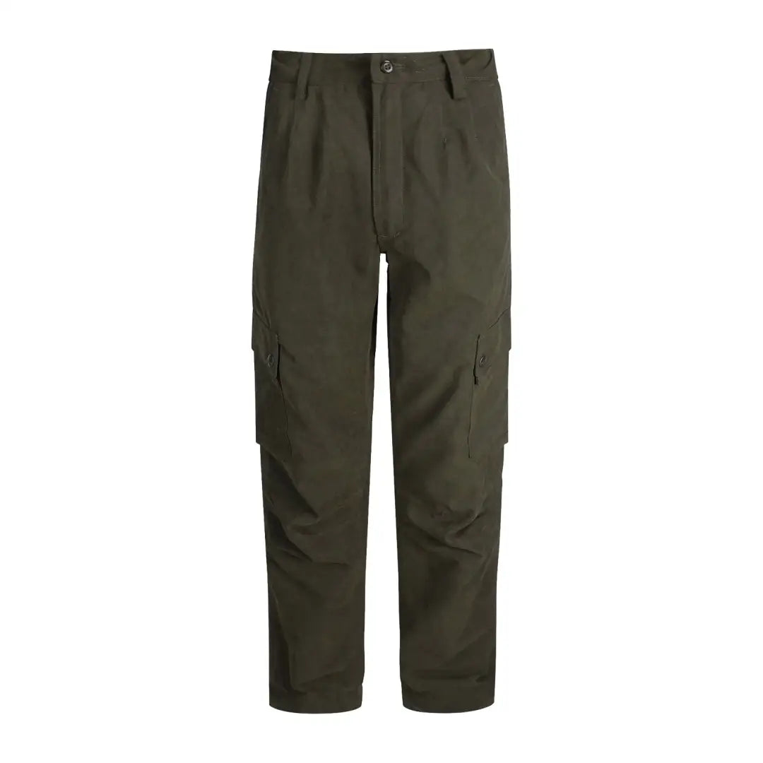 Dark green Hoggs Of Fife Struther Field Trousers with side pockets for outdoor uses